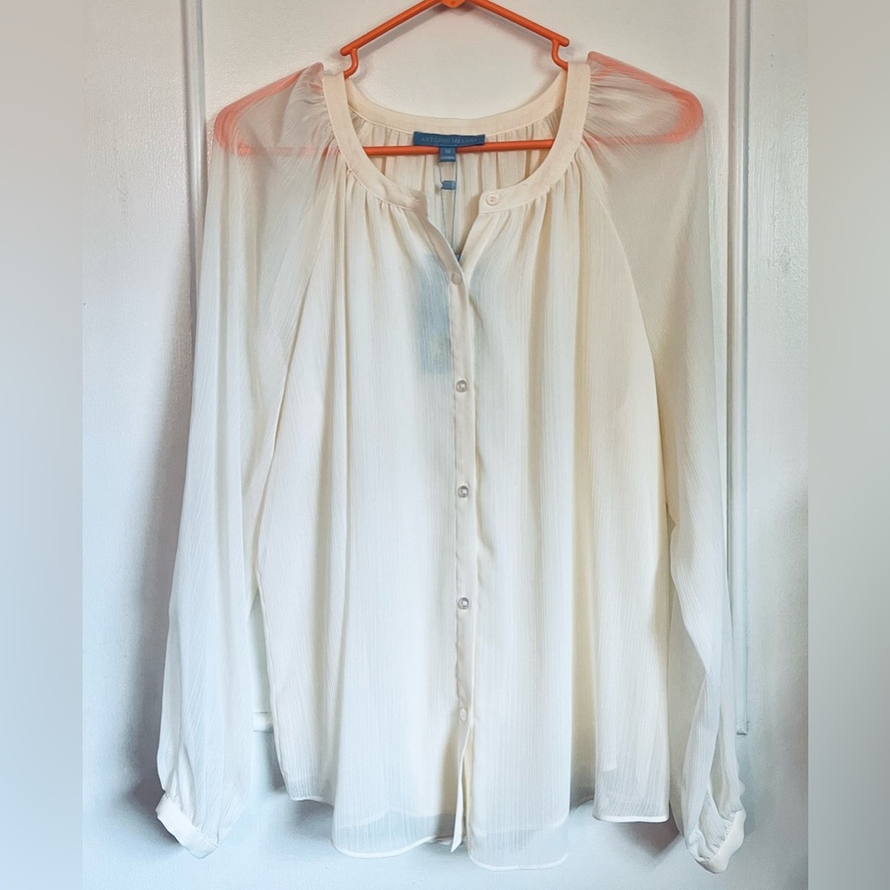 Antonio Melani Button Down Blouse Top